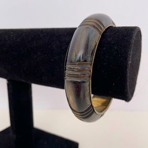 Vintage MARGO'S India Real Wood Boho Summer Tropical Vacation Bangle Bracelet